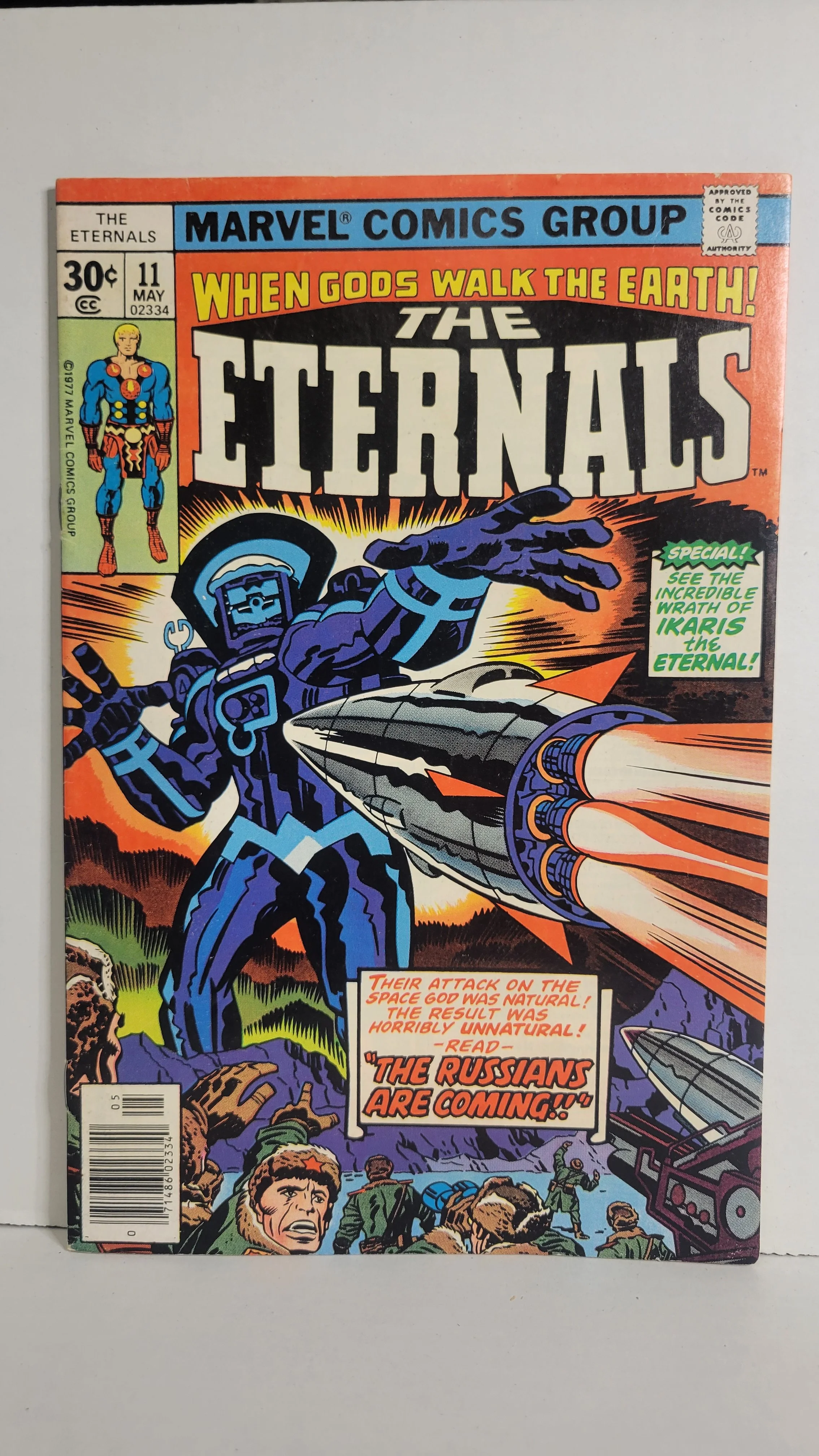 Eternals 11 Jack Kirby! 1st King Sunen + Valkin + Druig + Agnar! 1977 Marvel Comics