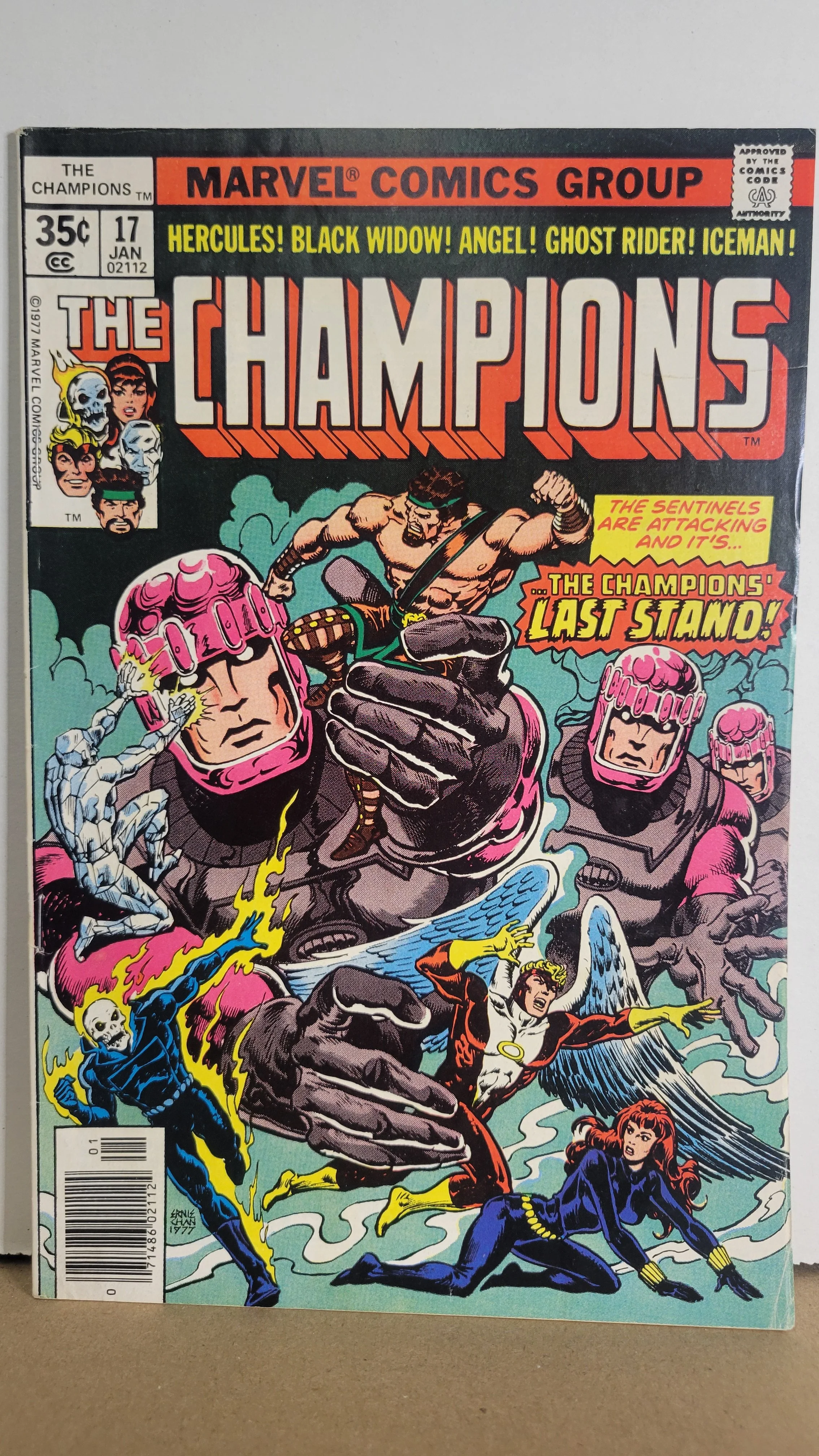 Champions 17 Hercules, Black Widow, Angel, Ghost Rider, Iceman! 1977 Marvel Comics