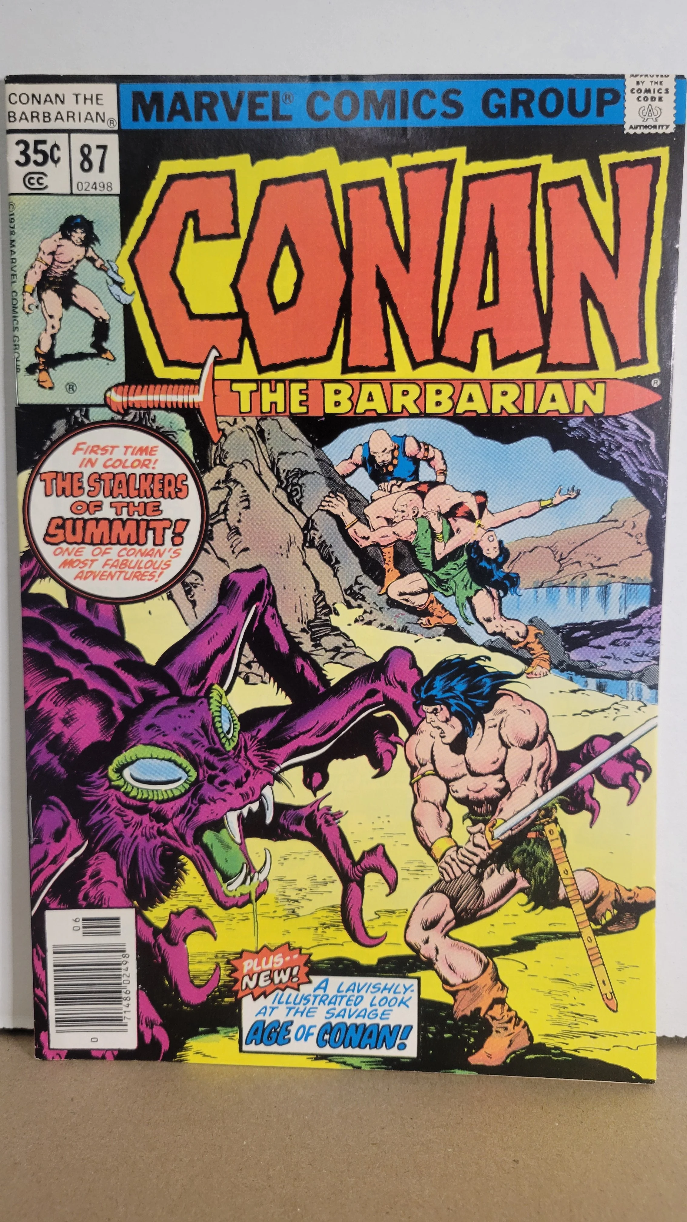 Conan the Barbarian 87 First Time in Color!! The Stalkers of the Summit! 1978 Marvel Comics