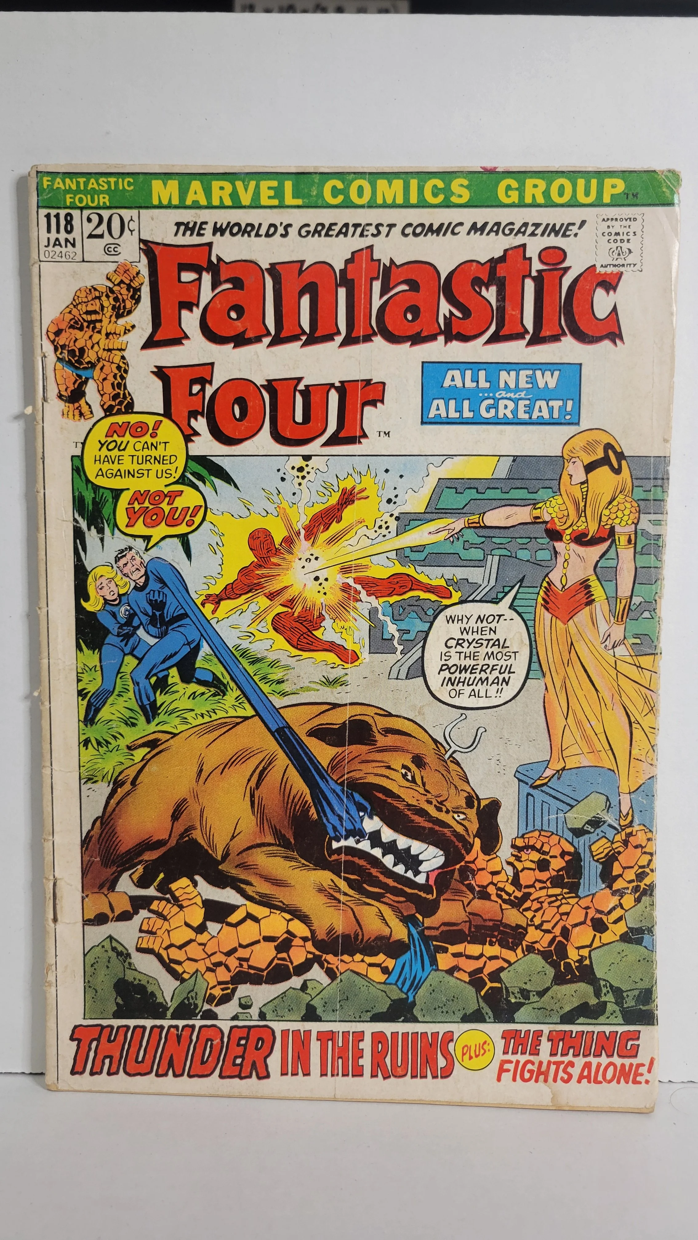 Fantastic Four 118 Diablo app Goodwin Buscema 1972 Marvel Comics