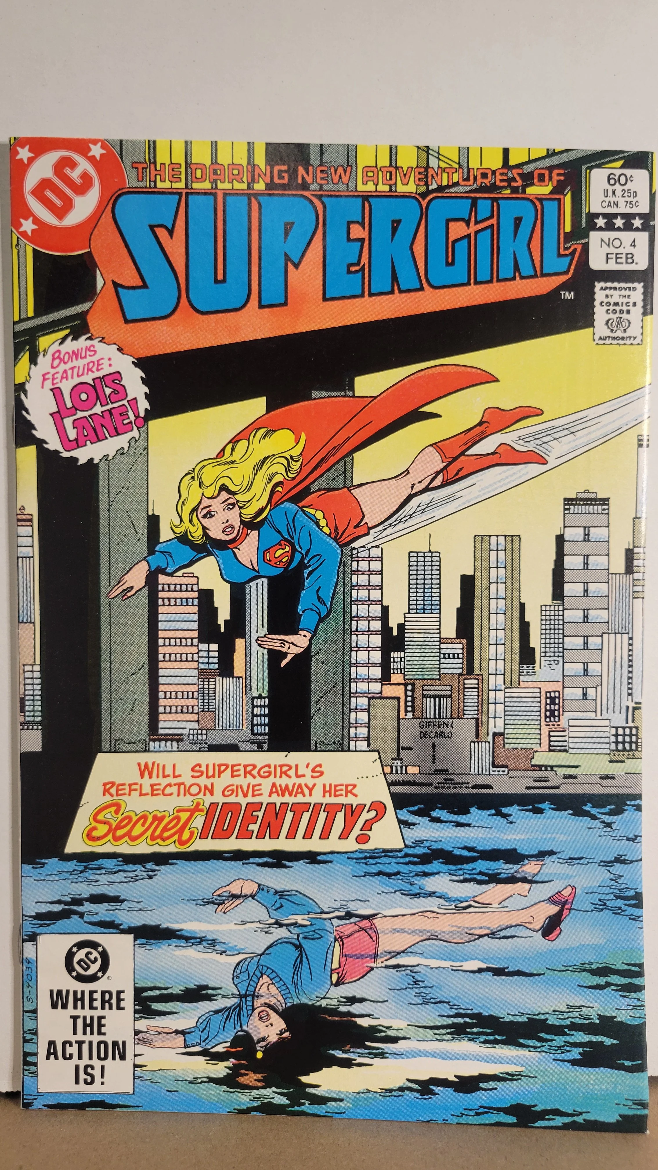 Daring New Adventures of Supergirl 4 Supergirl vs The Gang! Lois Lane Bonus! 1983 DC Comics