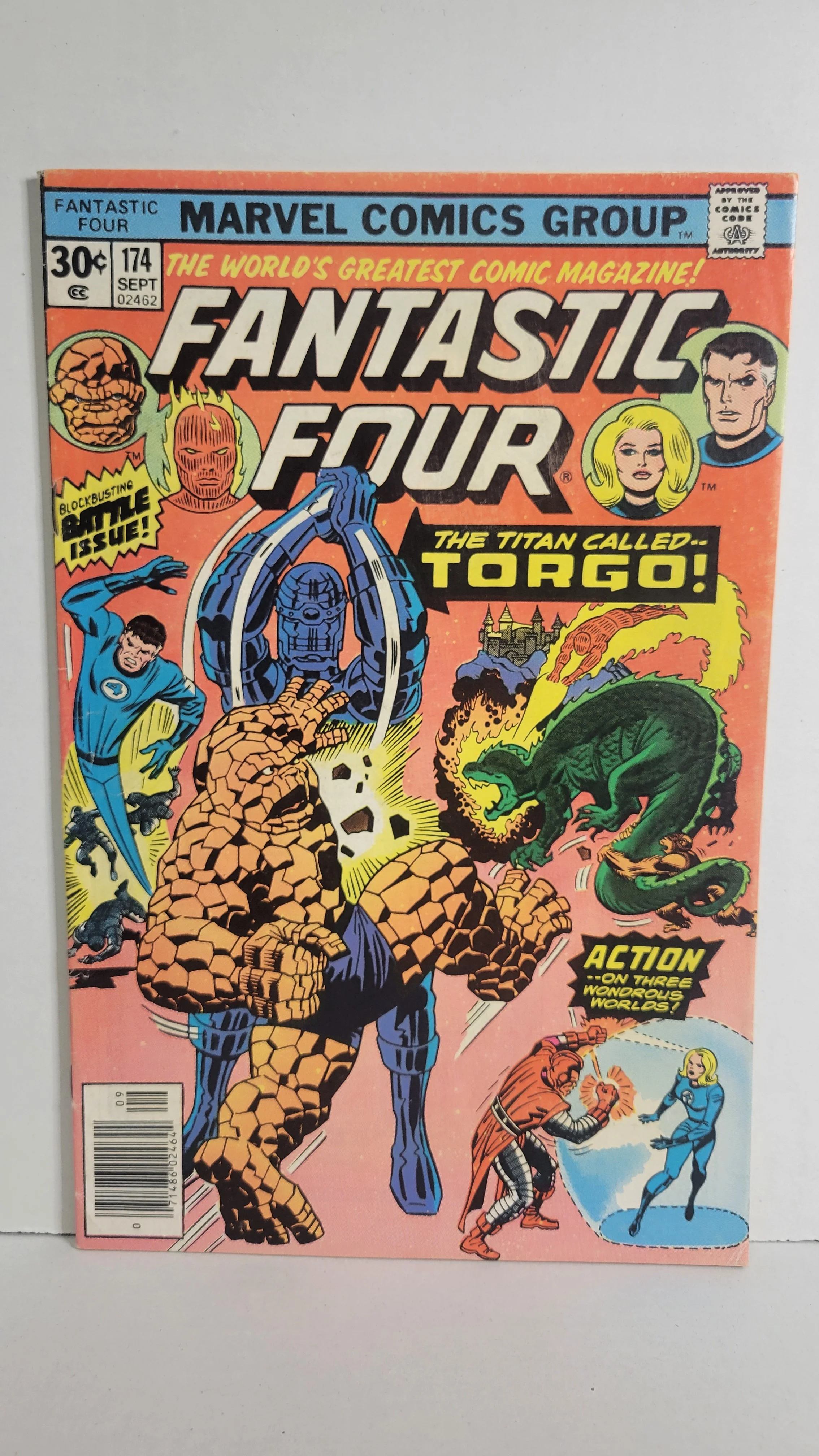 Fantastic Four 174 Jack Kirby! Fantastic Four vs Titan Torgo! 1976 Marvel Comics