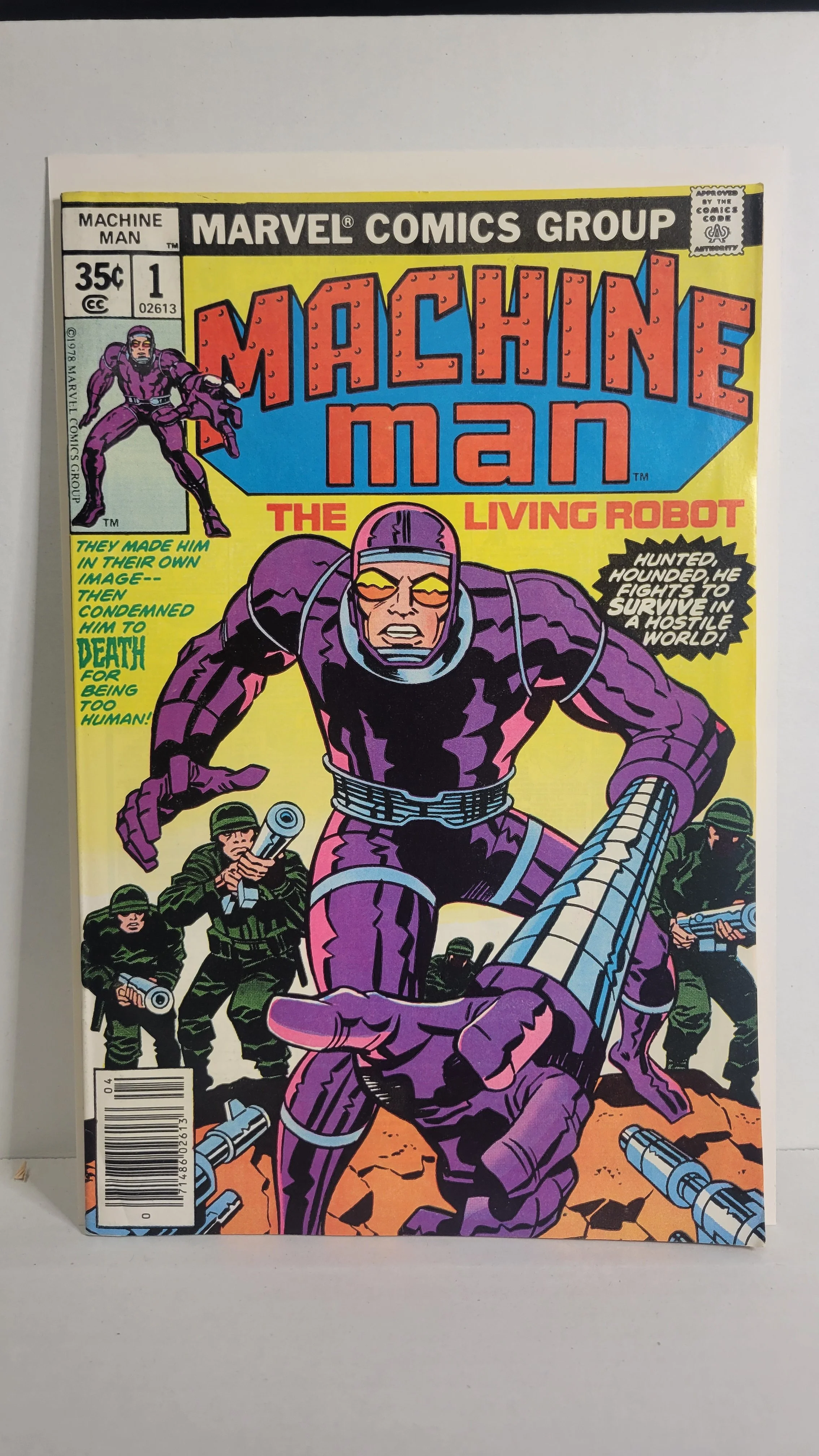 Machine Man 1 Jack Kirby! Living Robot! 1st Peter Spalding 1978 Marvel Comics