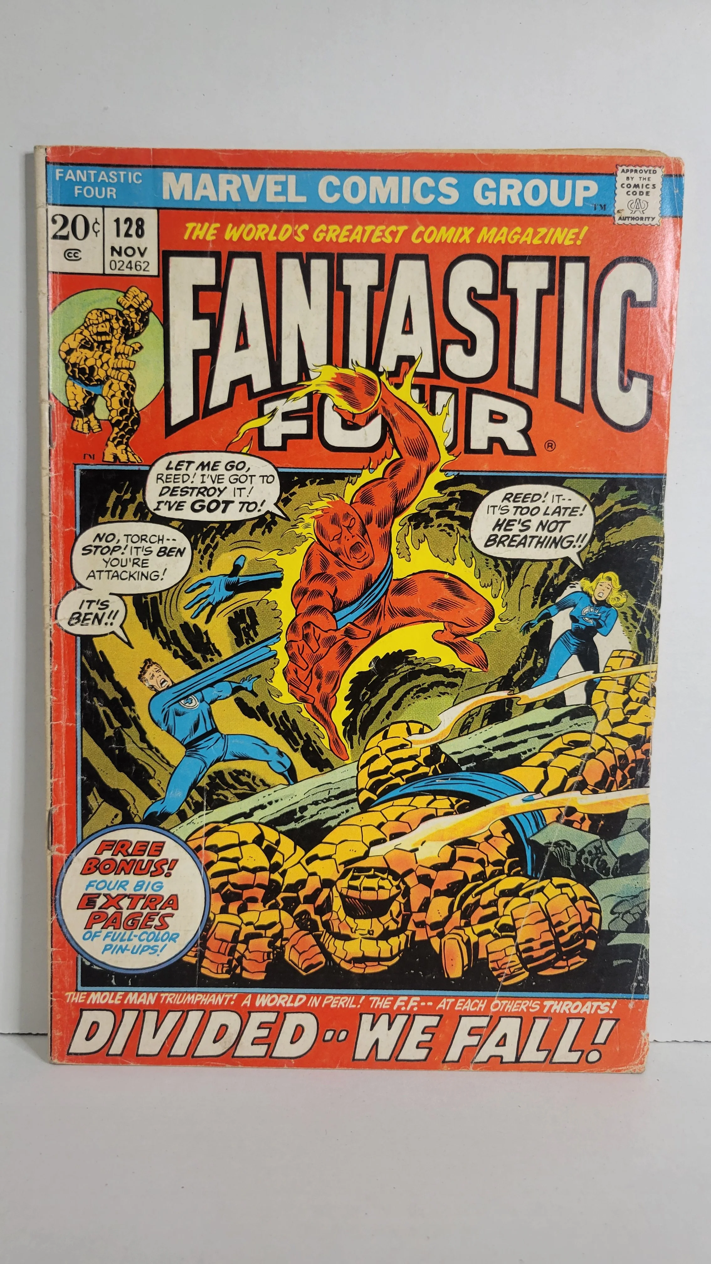 Fantastic Four 128 FF Friends & Foes! John Buscema! 1972 Marvel Comics