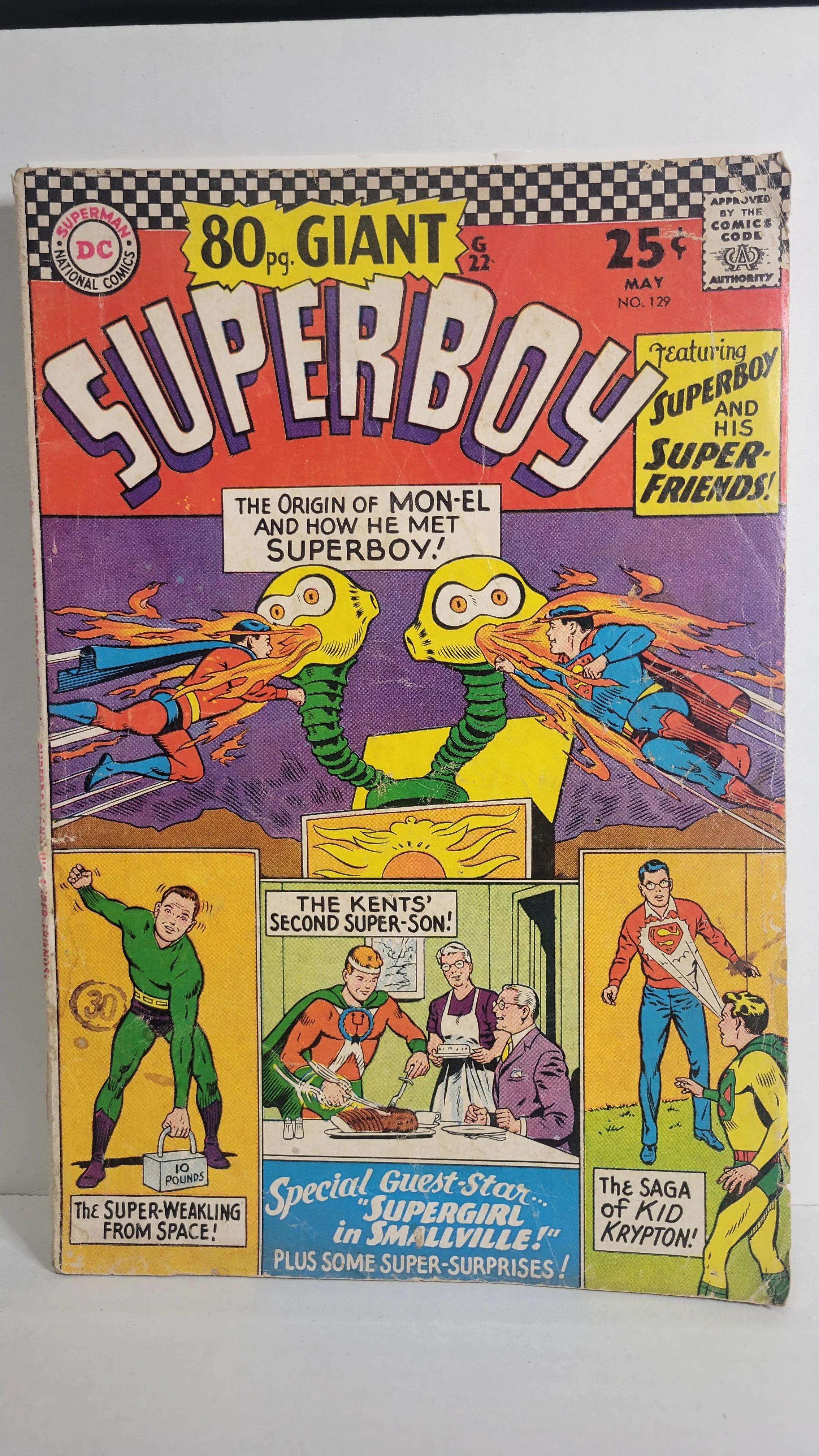 Superboy 129 featuring Superboy and his Super Friends! 1966 DC Comics