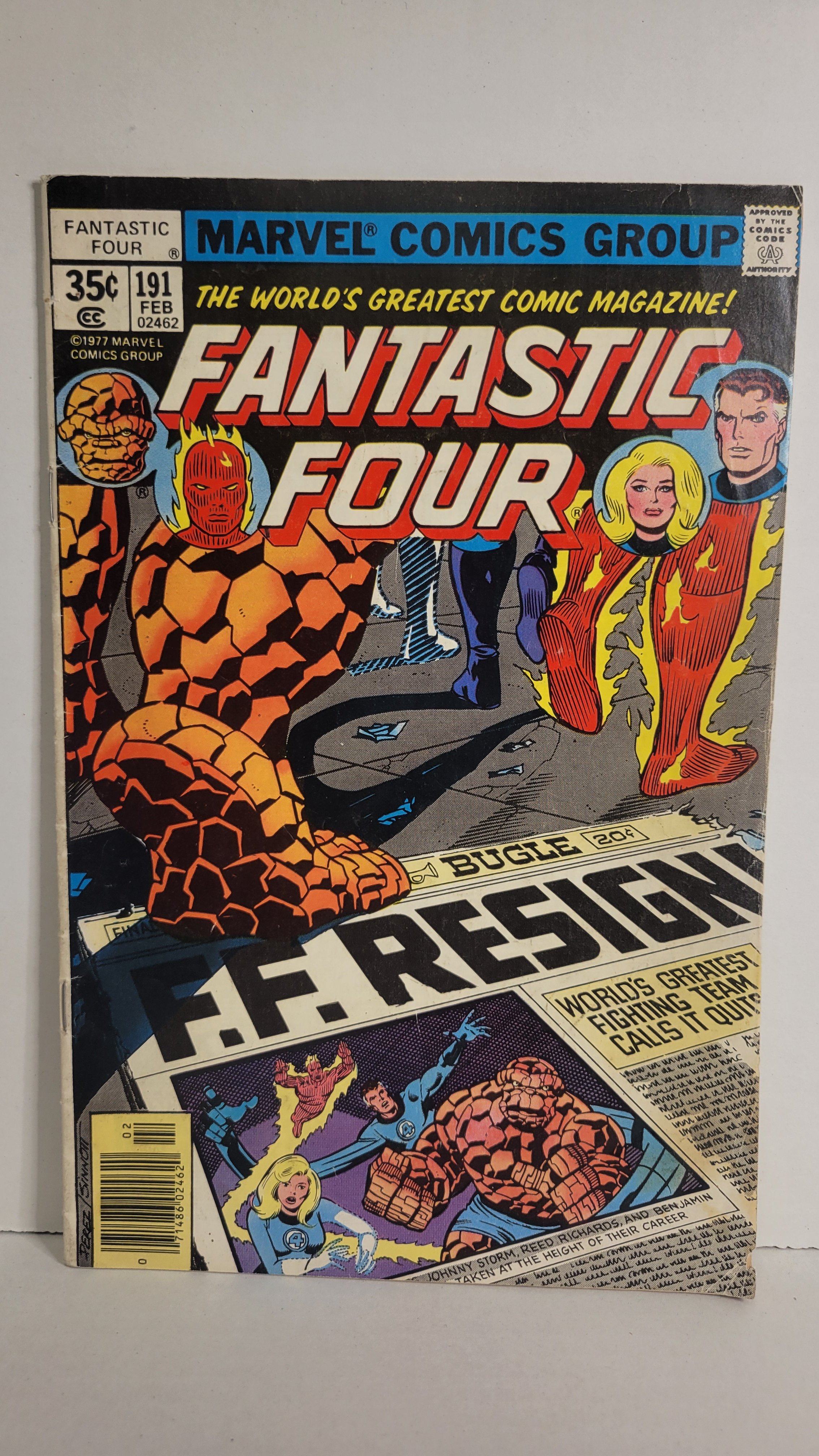 Fantastic Four 191  George Pérez! Disbanded! Perez Sinnott! 1978 Marvel Comics