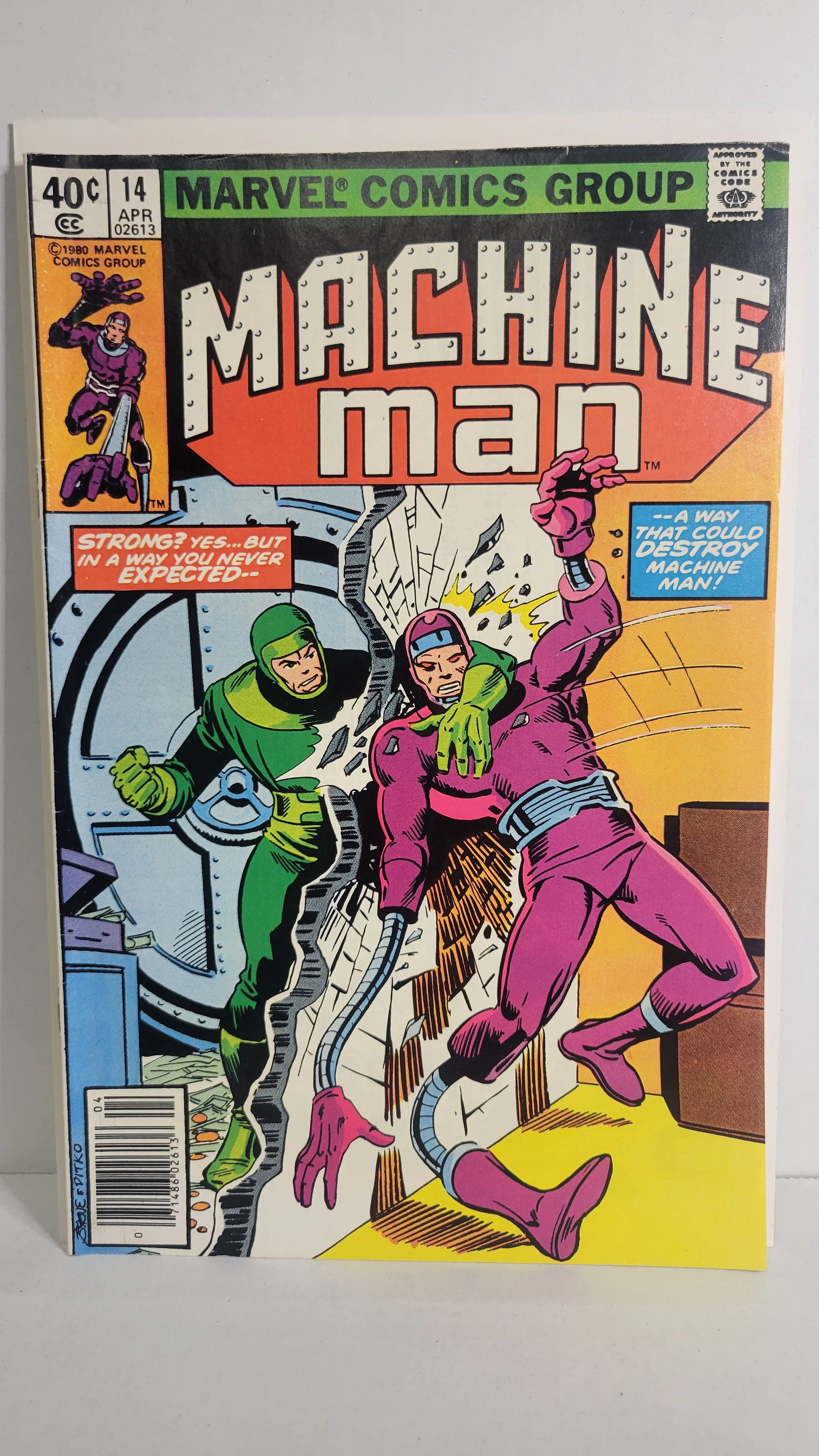Machine Man 14 Steve Ditko! Living Robot! Sci-Fi! 1980 Marvel Comics