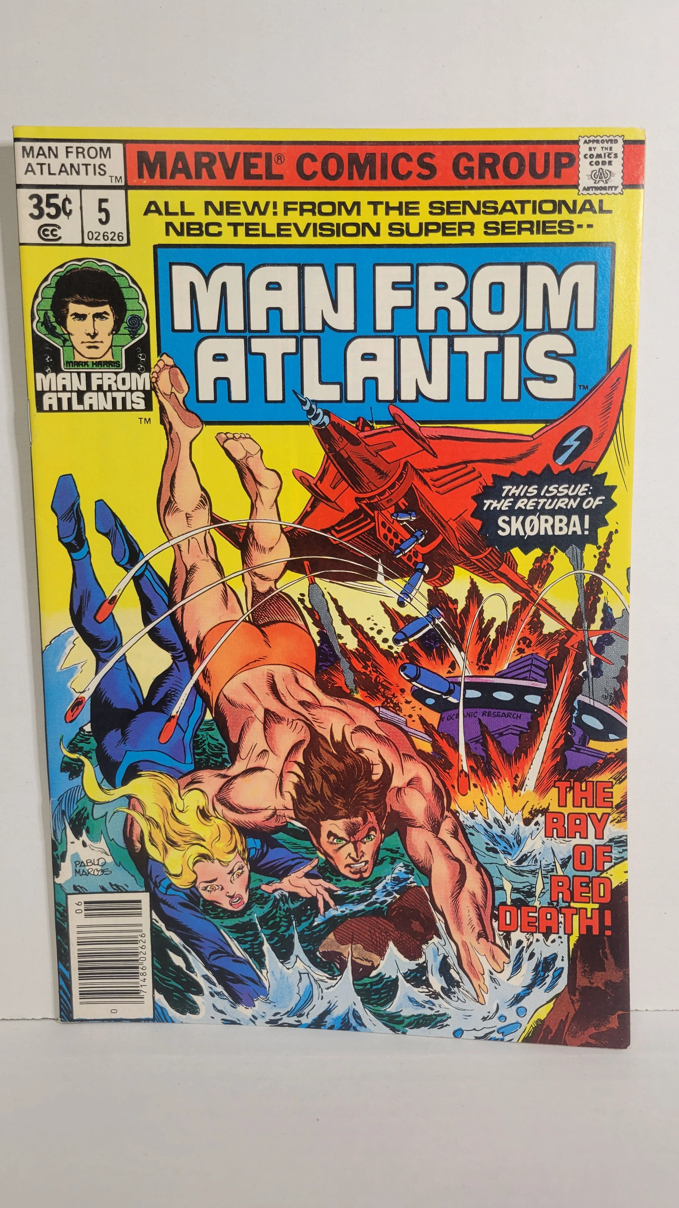 Man From Atlantis 5 The Ray of Red Death! 1978 Marvel Comics