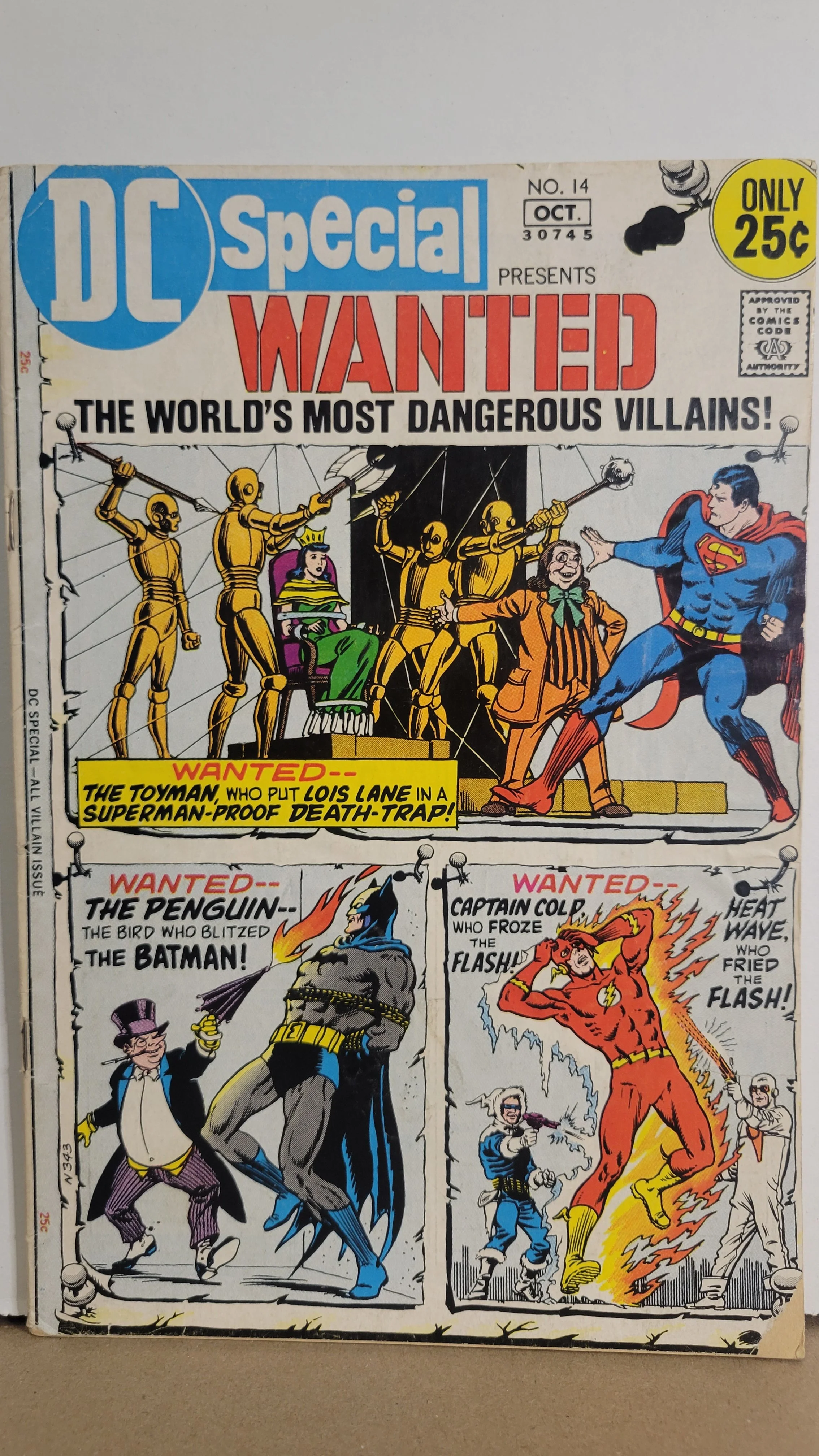 DC Special 14 Wanted! Toyman, Penguin, Captain Cold, and More! 1971 DC Comics
