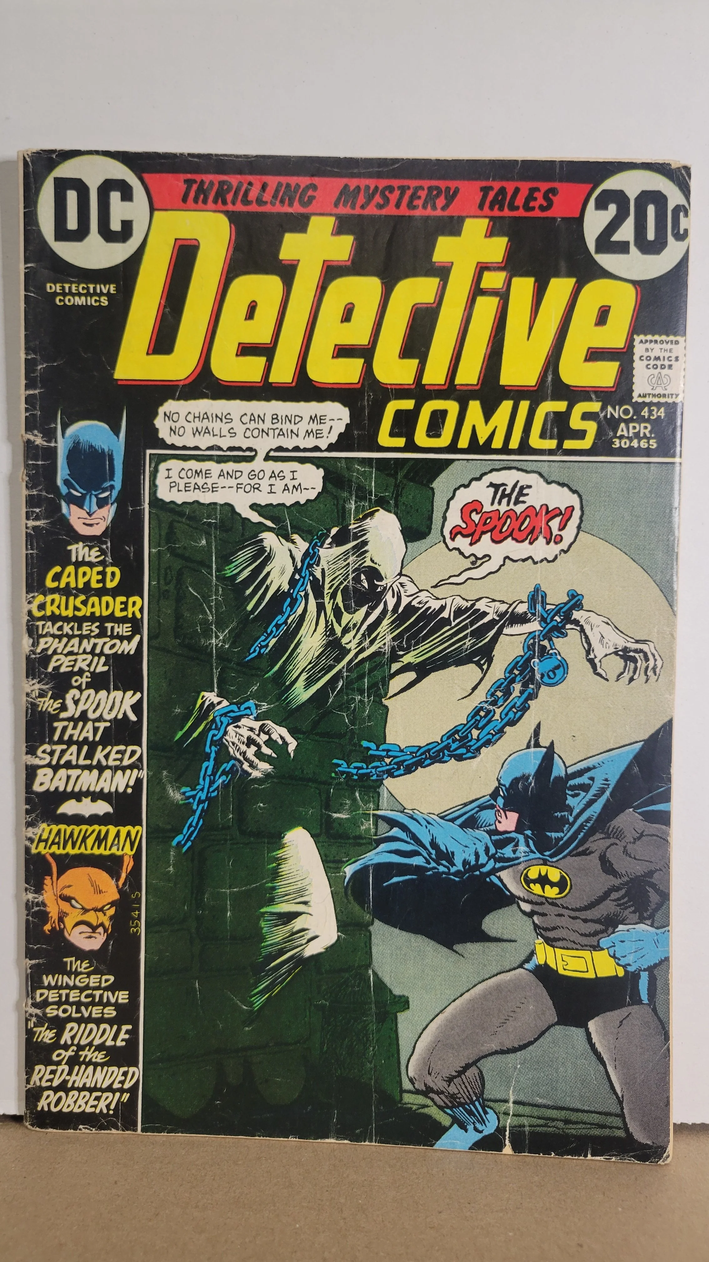 Detective Comics 434 Kaluta cover Batman new Hawkman story 1973 DC Comic