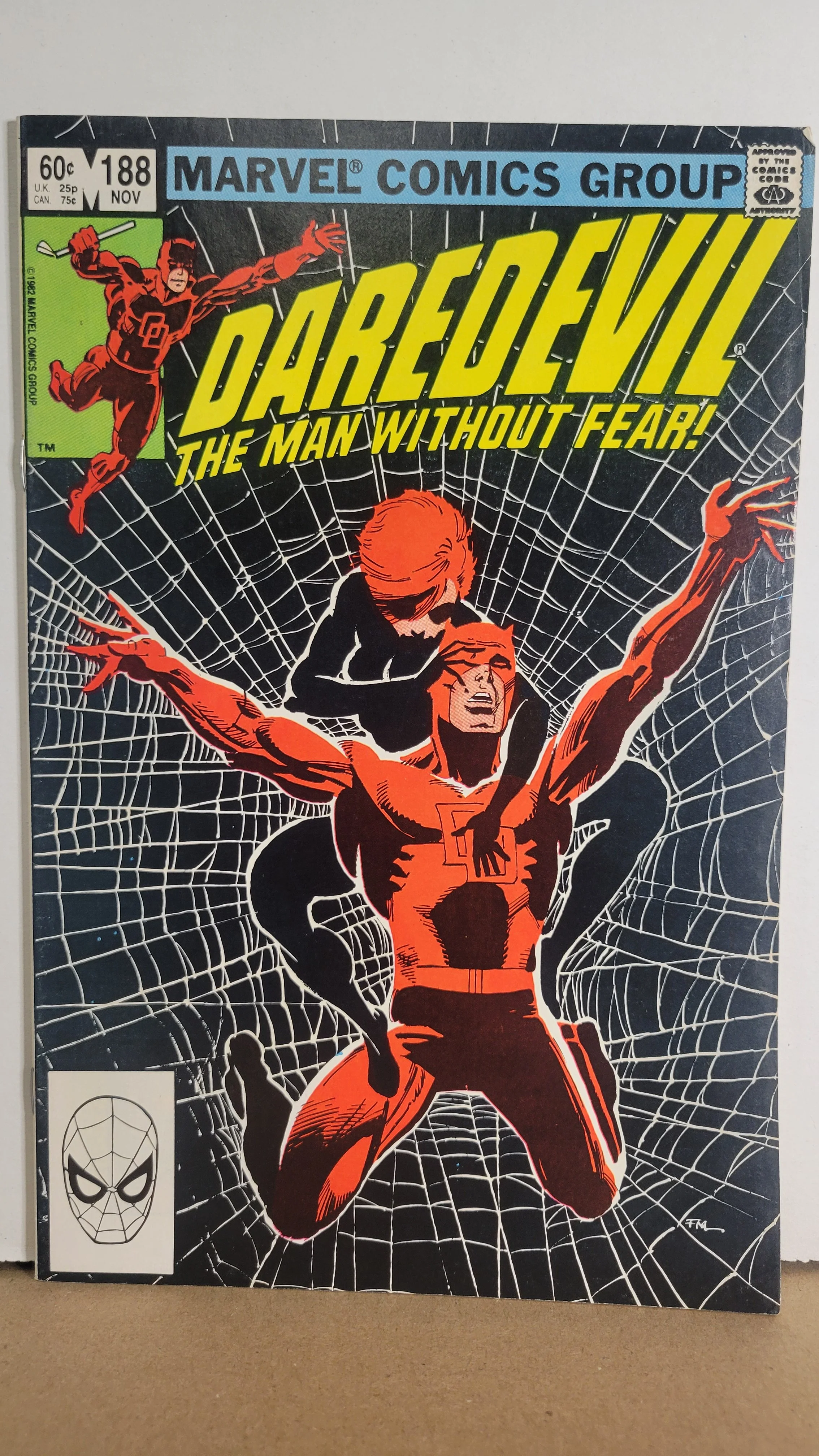 Daredevil 188 Frank Miller Black Widow! Stick! Kingpin! 1982 Marvel