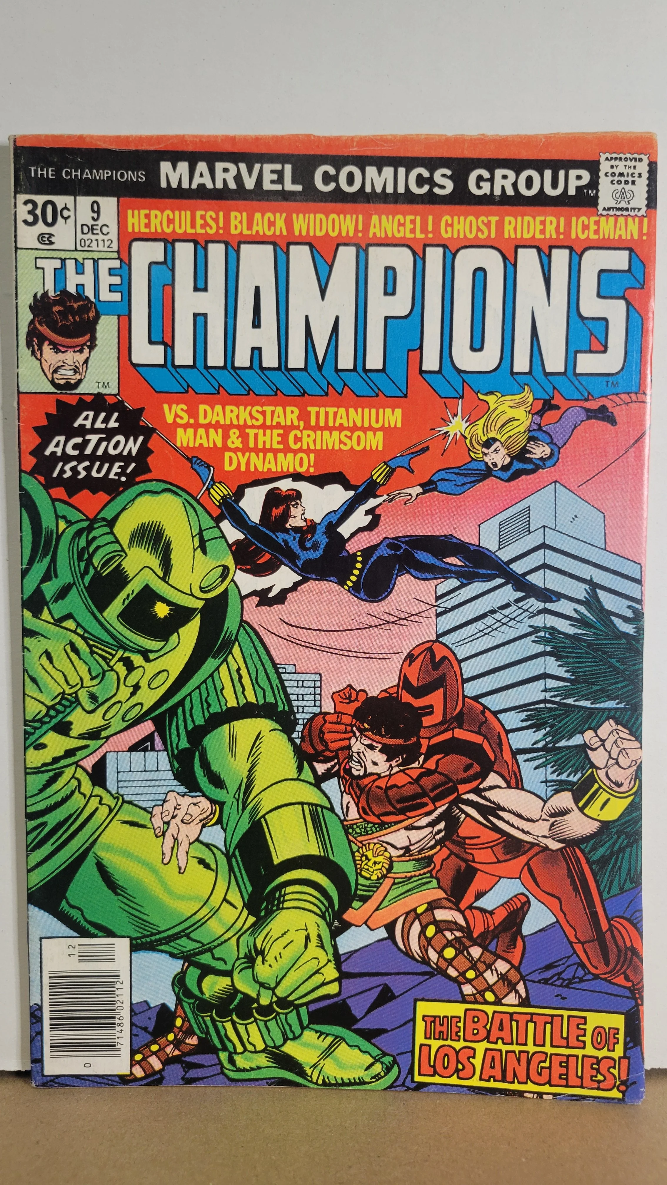 Champions 9 The Champions vs Darkstar, Titanium Man, & The Crimson Dynamo! 1976 Marvel Comics
