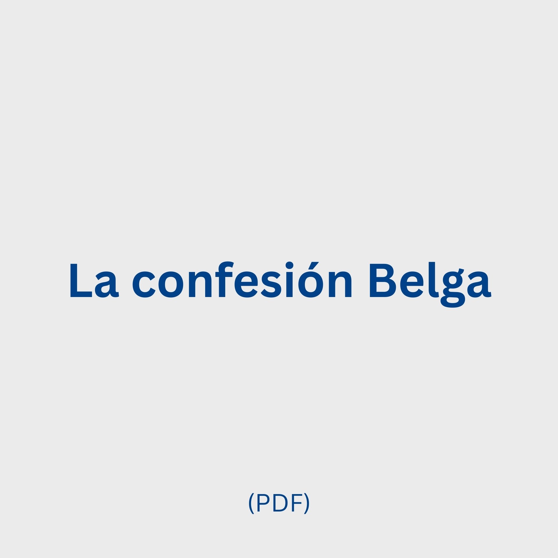 Los cánones de Dort (PDF)