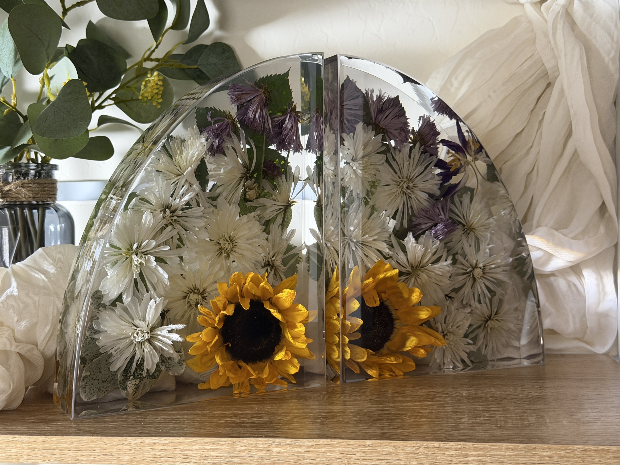 Floral memorial keepsake