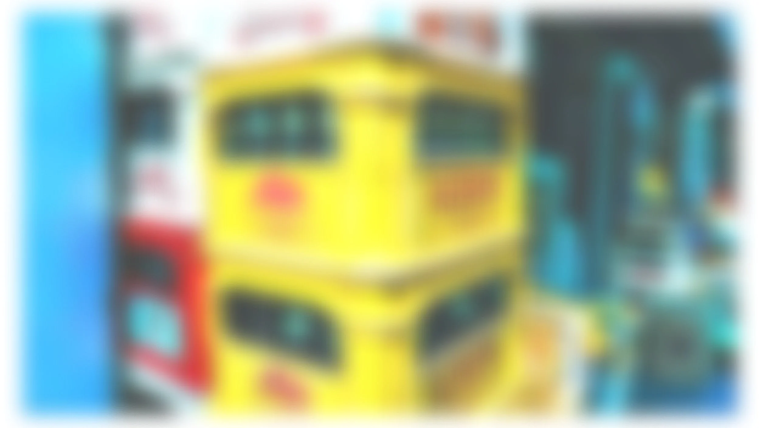 Blurred image of a beer box.