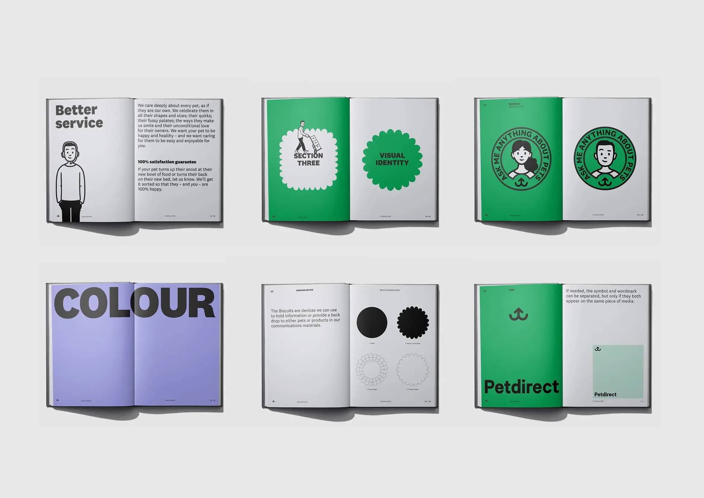 Petdirect brand guidelines outlining tone, voice and identity