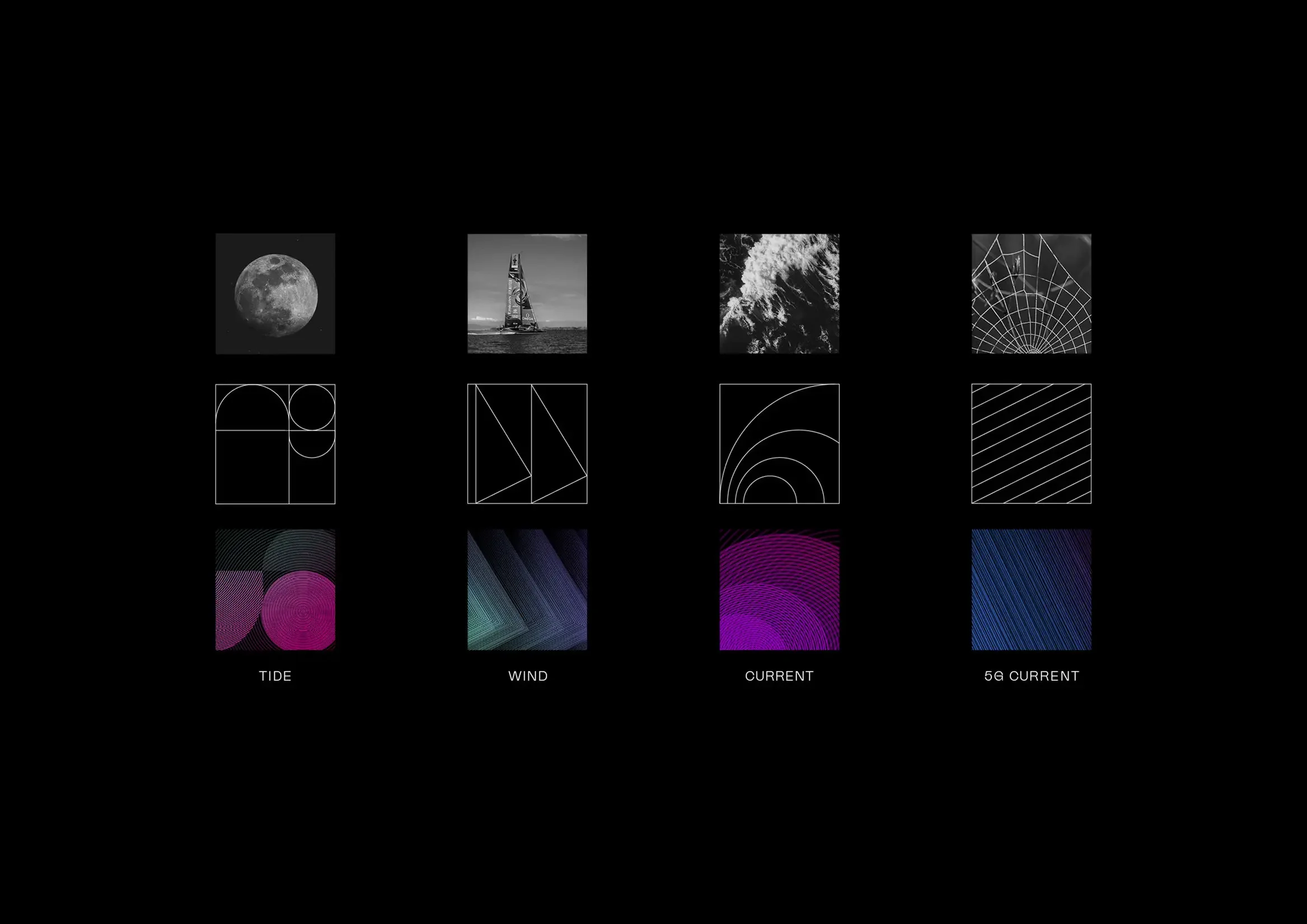 Graphic and visual system developed for Spark 5G Race Zone campaign