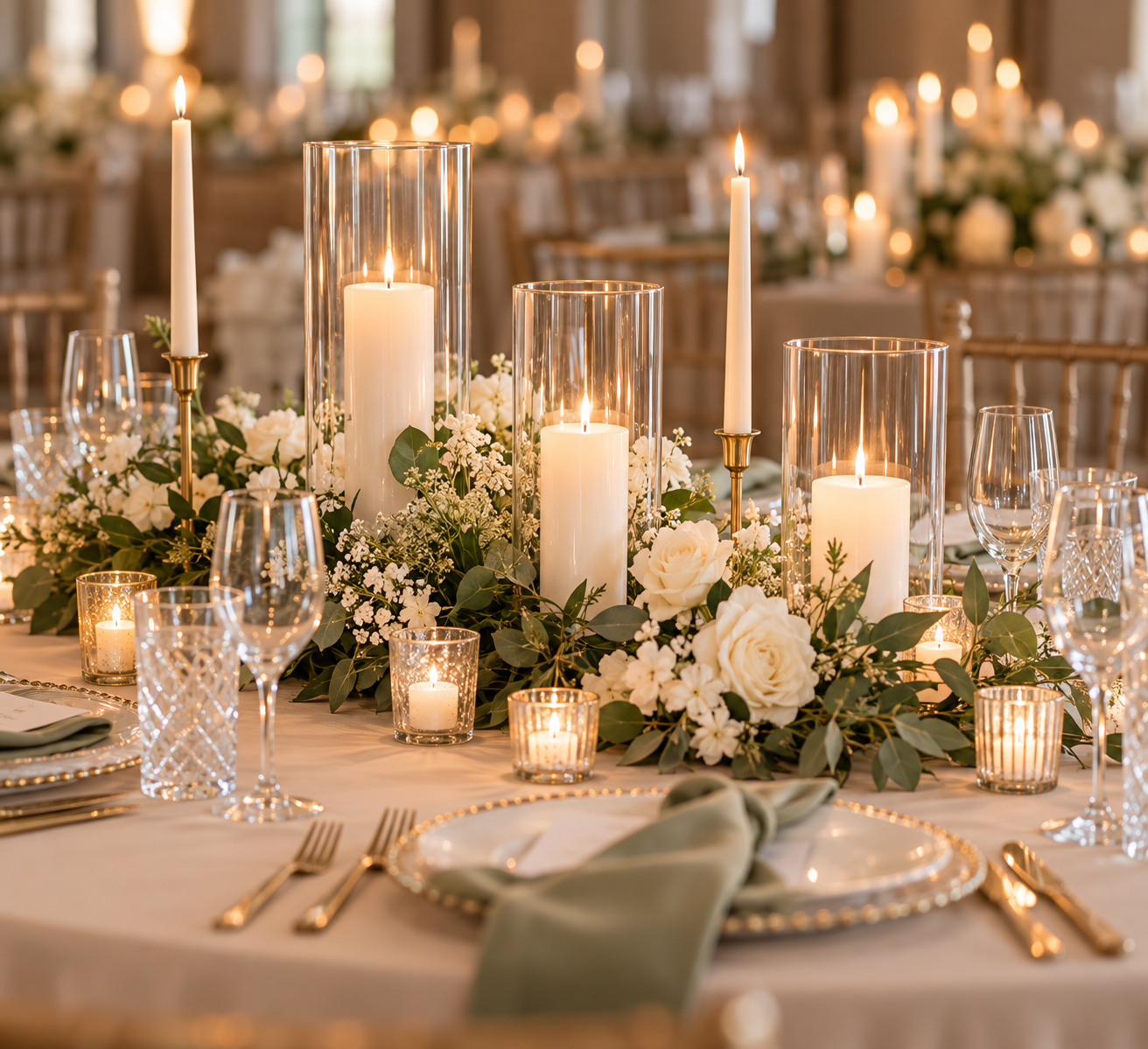 Candles and Table Decor- Inquire for Pricing