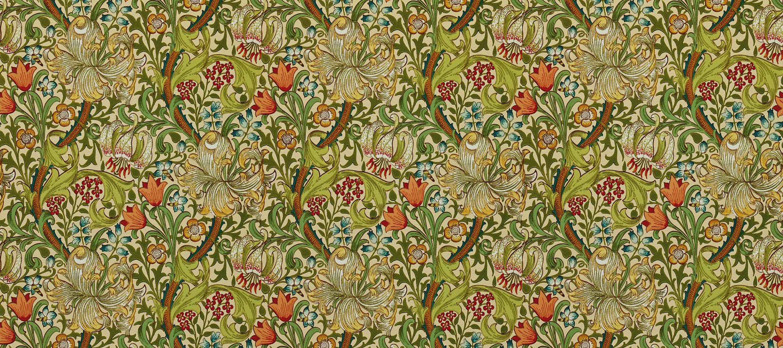 Golden Lily design by William Morris (1834-1896)
