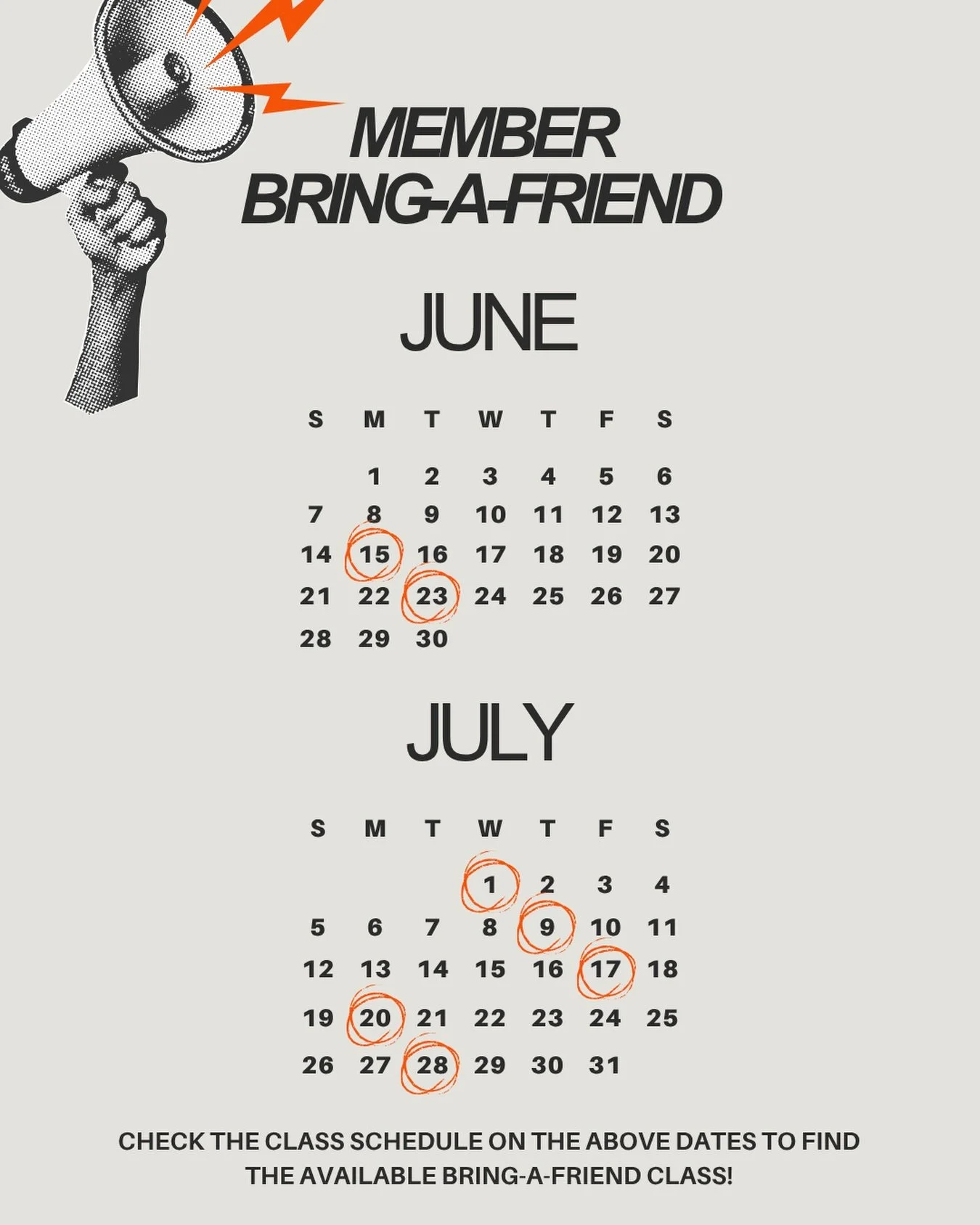 NEW MEMBER PERK&mdash; We&rsquo;re adding some Member Bring-a-Friend classes this summer! These classes are a chance for your friends to experience SWEATFORM with you, try a reformer class, and see why you keep coming back. 😉
 
How it works:
 
Find 
