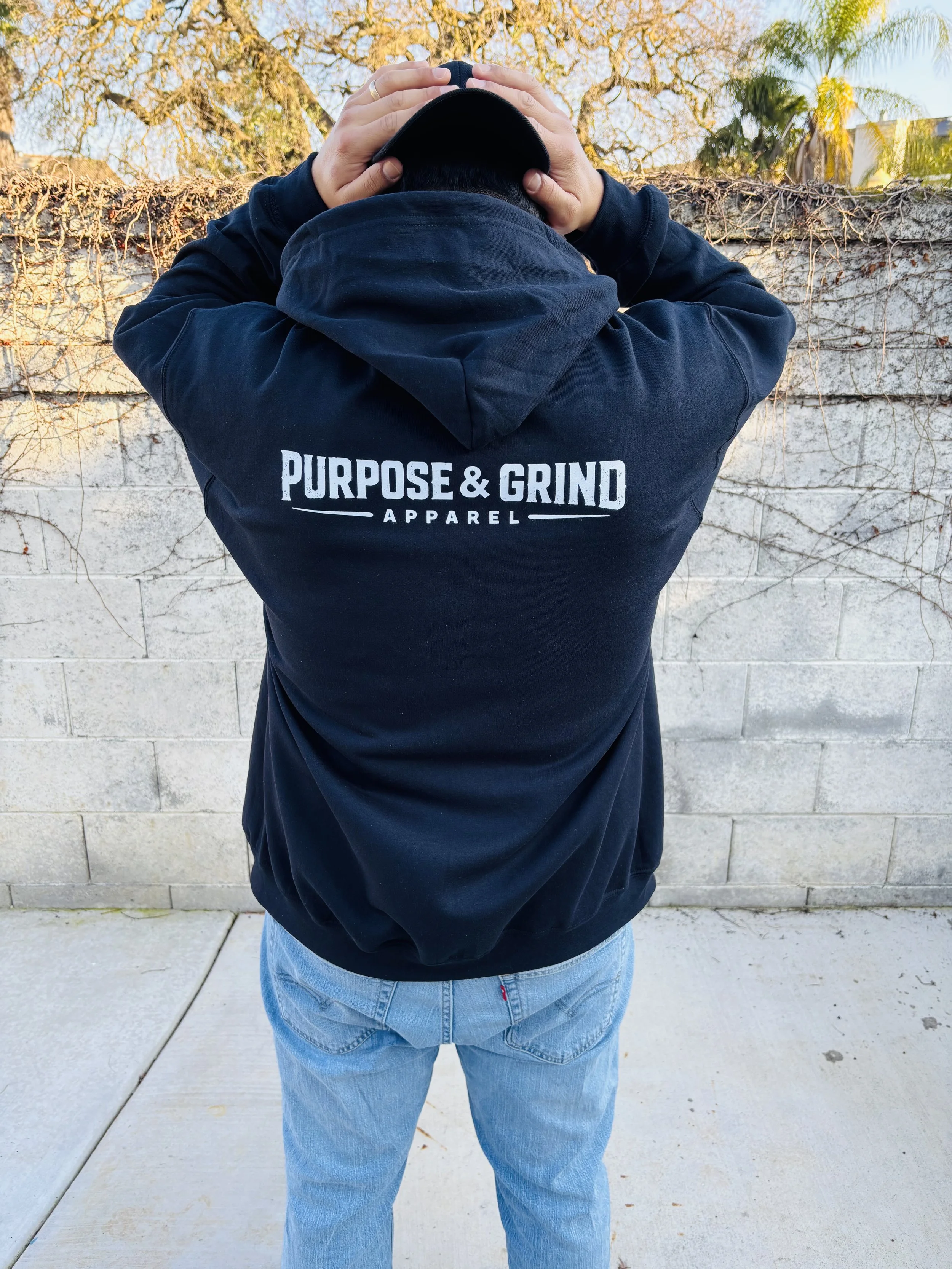 Go-To Black Zip-Up Hoodie