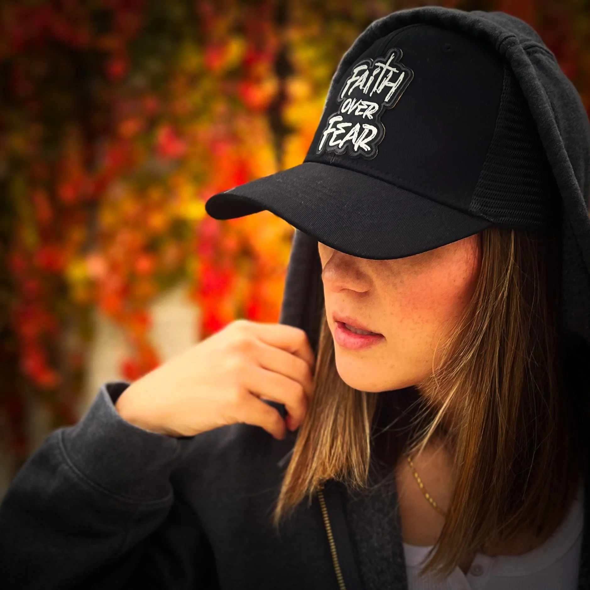 Faith Over Fear - Mesh Snap Back