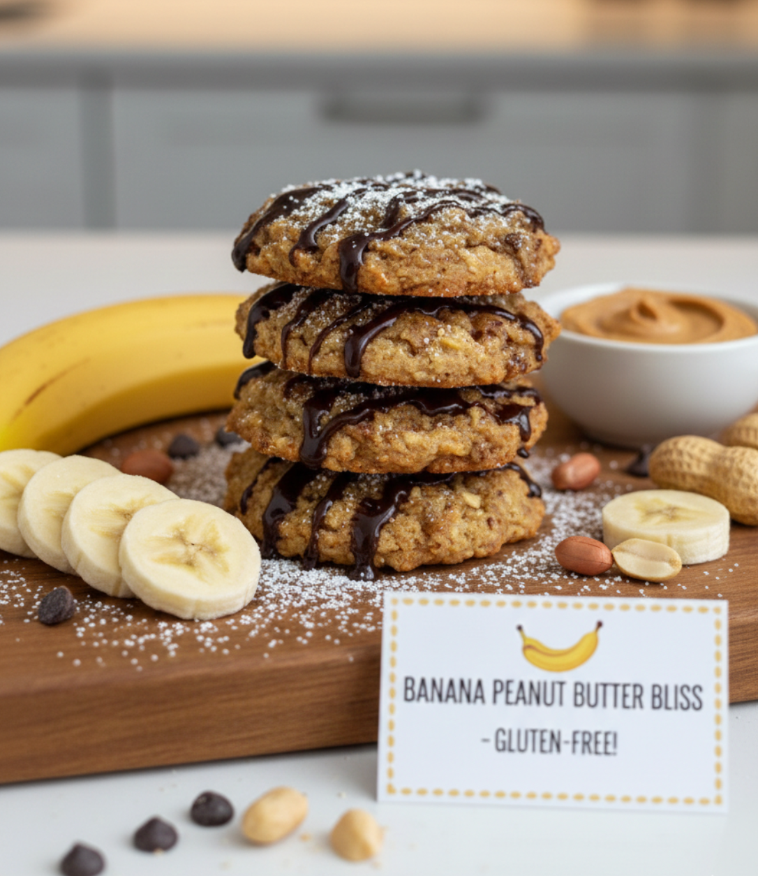 🍌🥜 A Cookie You Asked For: Vegan &amp; Gluten-Free Banana Peanut Butter Bliss