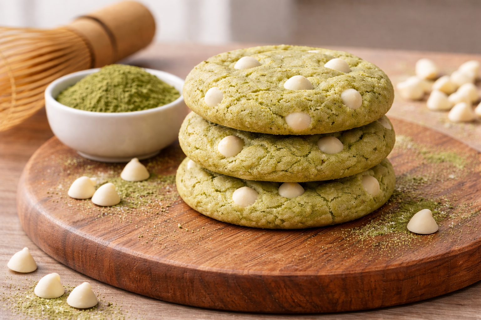 🍵🍪 A Cookie Inspired by a Matcha Lover: Matcha White Chocolate Soft Cookies