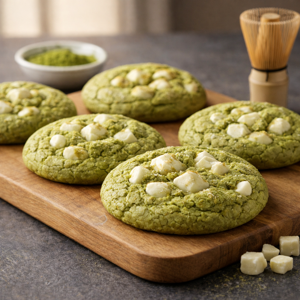 Matcha White Chocolate Soft Cookies (3 pcs a box)