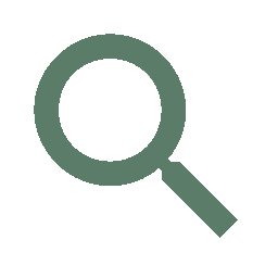 Magnifying glass icon with a dark background