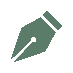 Illustration of a fountain pen nib.