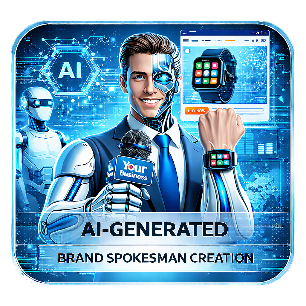 AI-Generated Brand Spokesman Creation