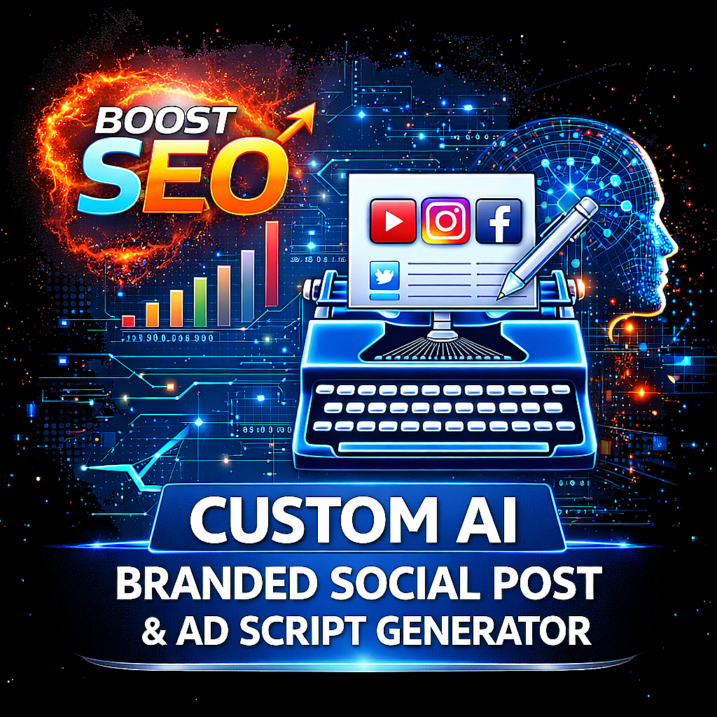 Custom AI Branded Social Post & Ad Script Generator