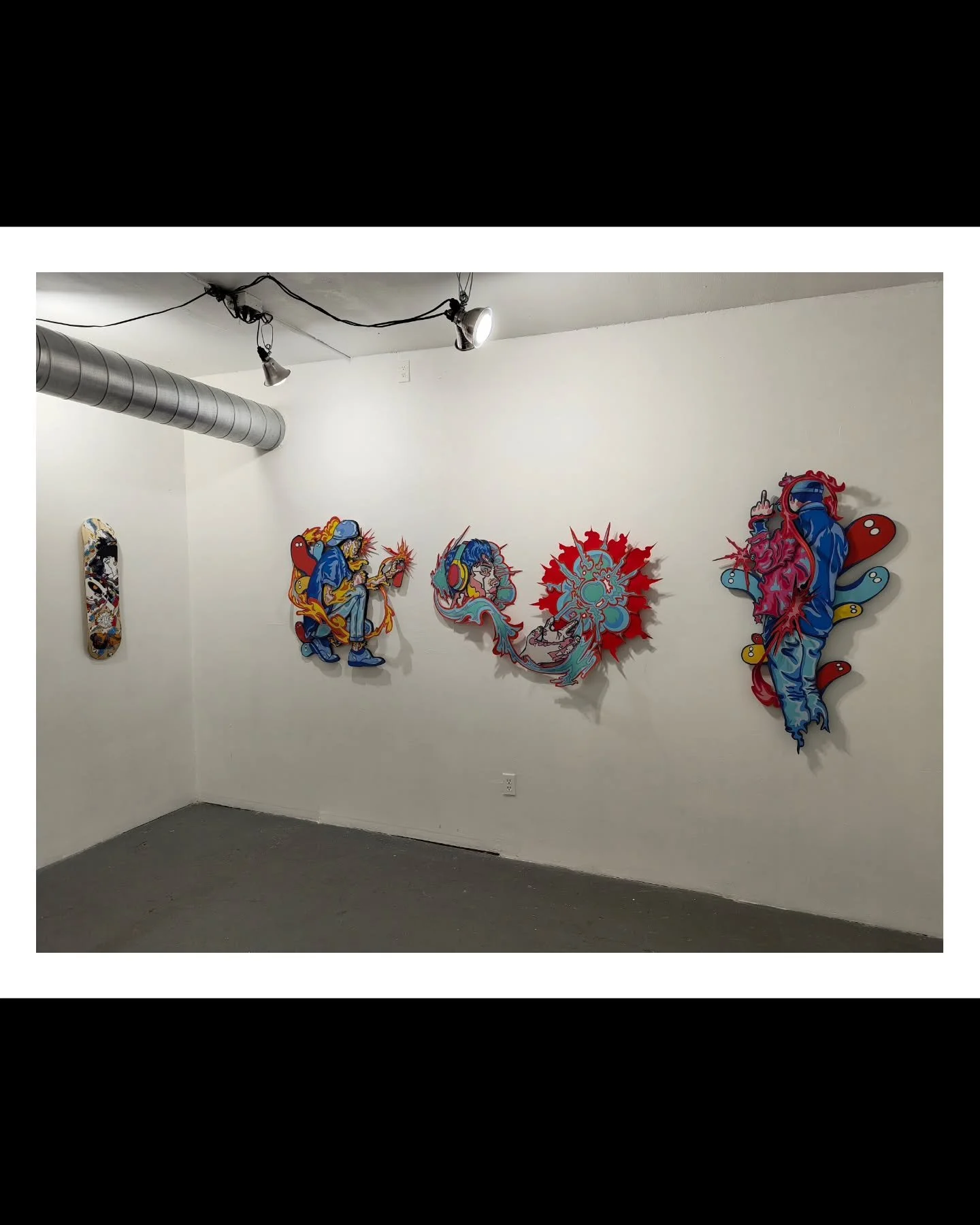 Late on posting this but again thanks to @ungritogallery for exhibiting this work on Jan 3, 2025.
These are "Ignition Series: [Flow] [Echo] [idgaf]