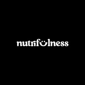 Logo de Nutrifulness en fondo negro