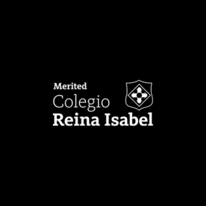 Logo del Colegio Reina Isabel con escudo y texto en fondo negro