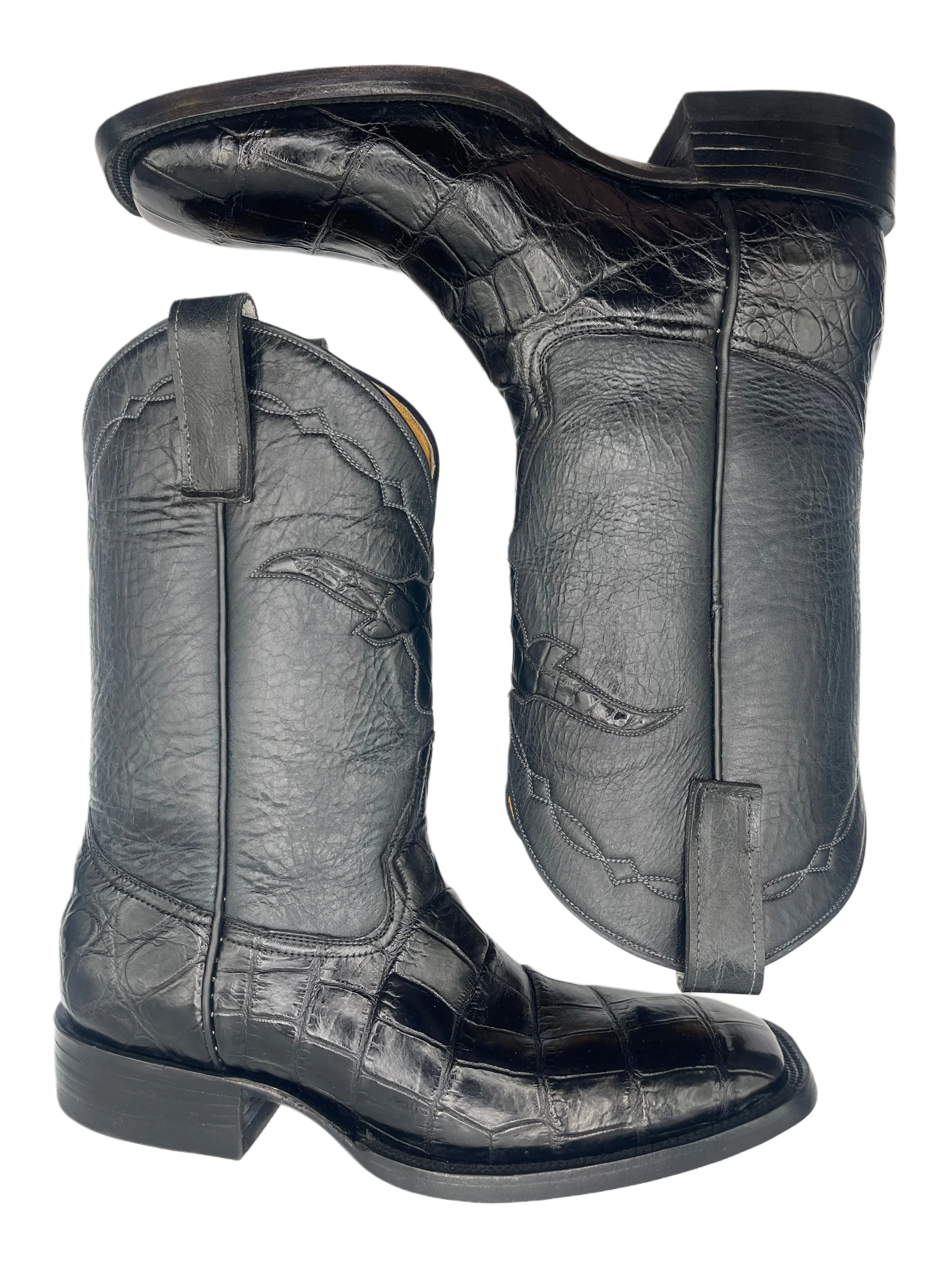 Caiman Crocodile Classic Black Belly