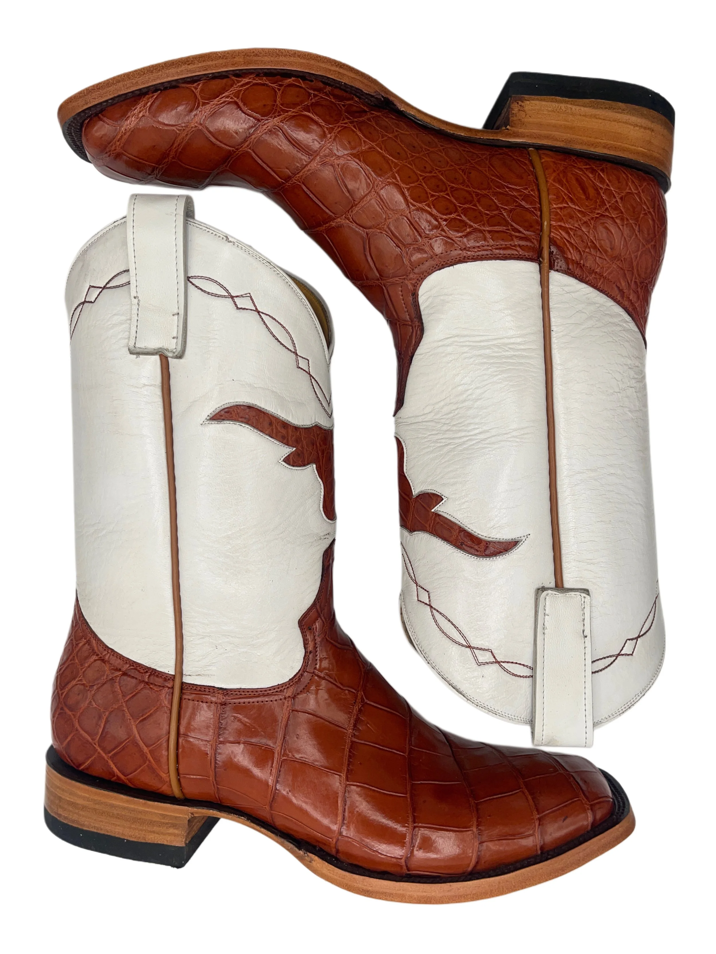 Caiman Crocodile Classic Cognac Belly