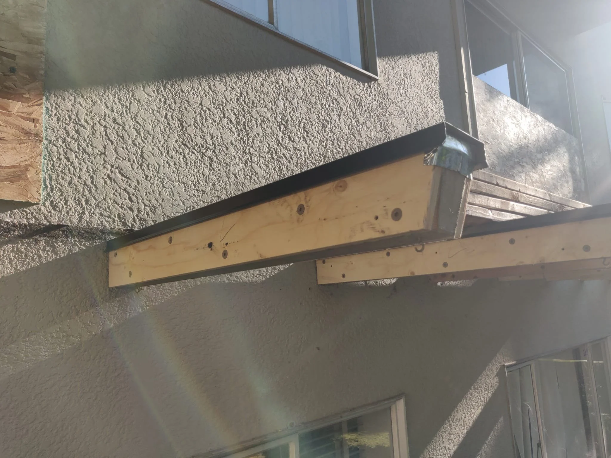 New waterproofing features are installed over the joists to prevent recurring water damage