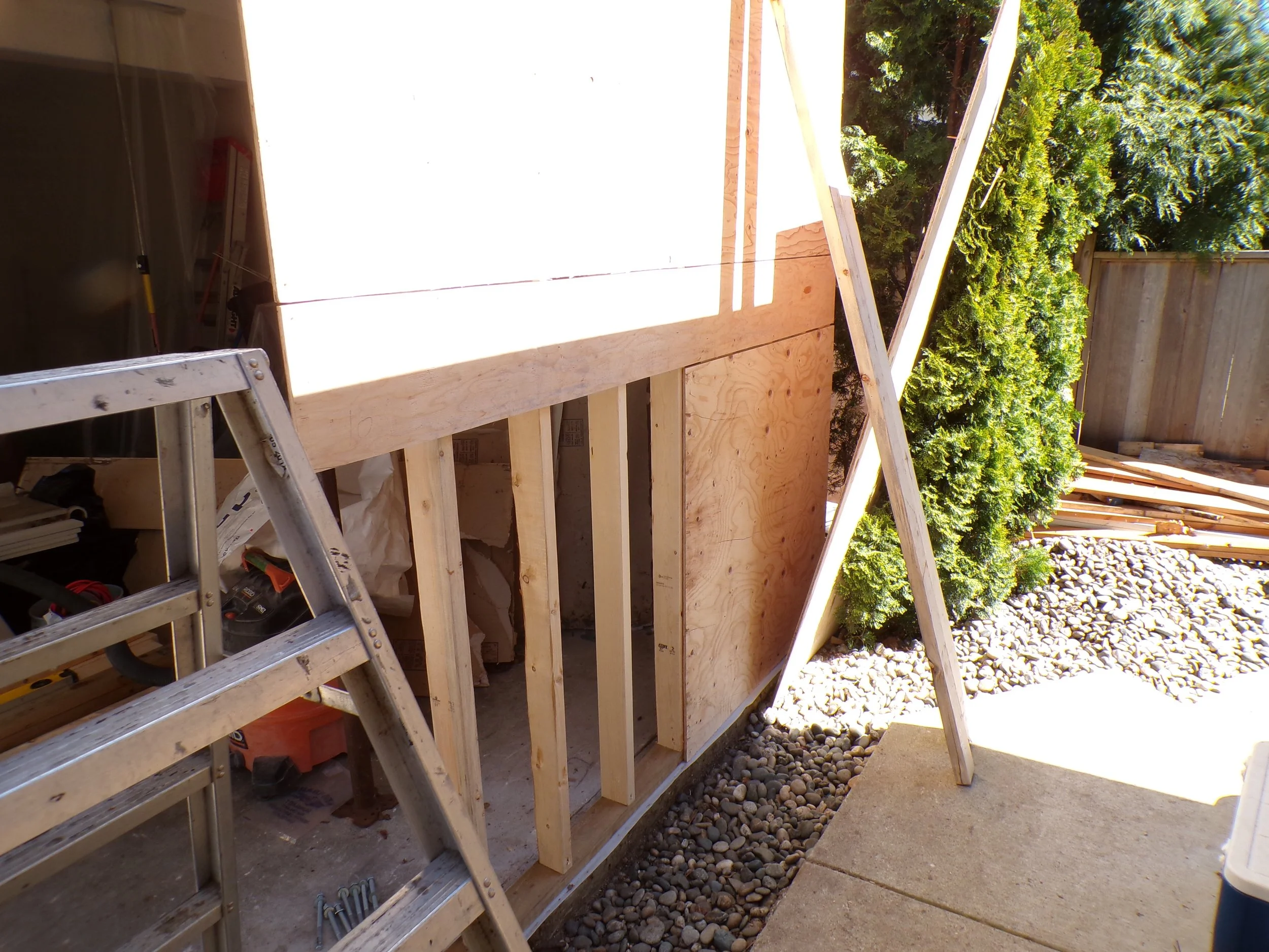 Re-constructed wood framing