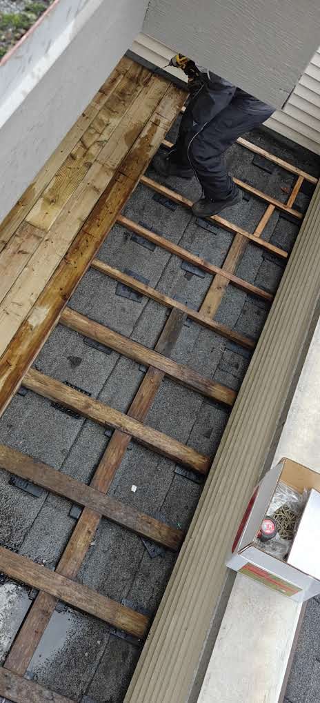 New decks being installed.