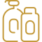 Shampoo and conditioner icon pair