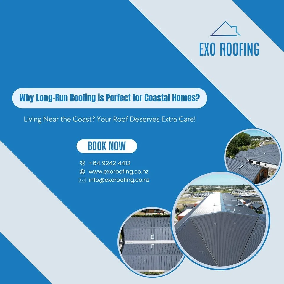 🏖️Living Near the Coast? Your Roof Deserves Extra Care!
Coastal weather brings salty air, strong winds, and heavy rains&mdash;but with Exo Roofing&rsquo;s 
long-run metal roofs, you&rsquo;re always protected:
🌊Corrosion-Resistant: Designed to withs