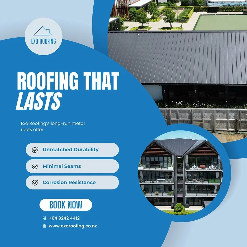 🔨The Strength of Long-Run Metal Roofing
Why settle for anything less than a roof built to last? Exo Roofing&rsquo;s long-run metal roofs
offer:
✔️Unmatched Durability: Designed to withstand decades of use.
✔️Minimal Seams: Reduced risk of leaks and 