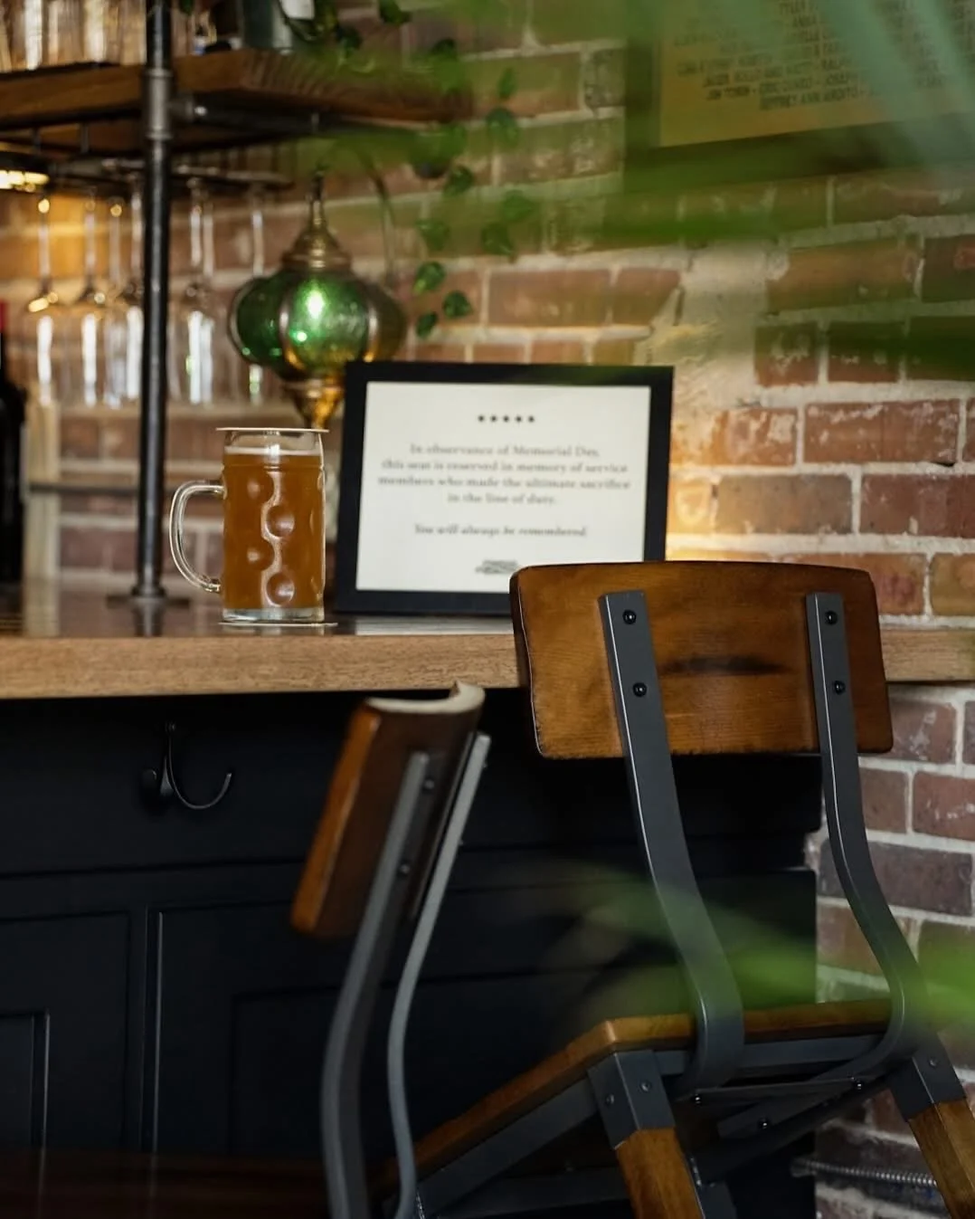 It came at a cost. 

This weekend, we&rsquo;re saving a seat in honor of those who gave everything. May we never forget that freedom isn&rsquo;t free. 

Stop by, raise a glass, and take a moment to honor those who sacrificed their lives for our count