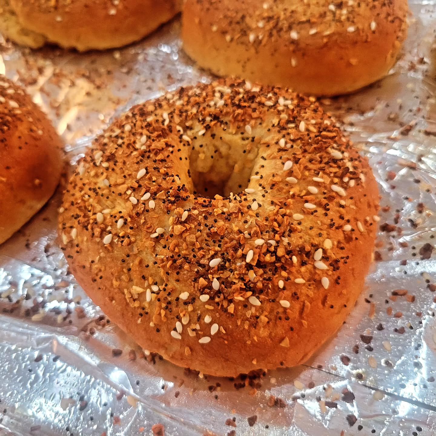 🥯🥯Don't forget bagels are now sold in store @prep&amp;Crave. Get yours before they are gone!

#glutenfree #bagels #glutenfreebagel #fortworth #azletx