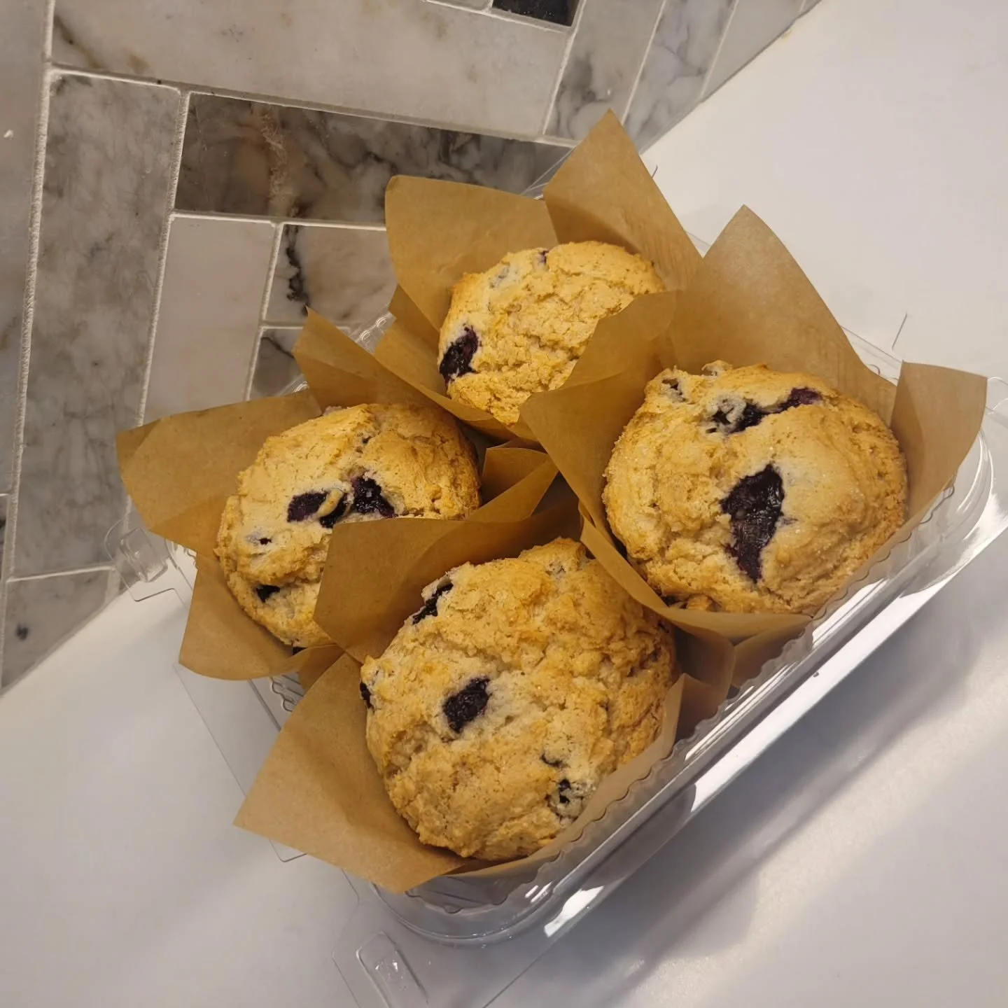 New item: BLUEBERRY MUFFINS 🫐
4 for $10 get yours before they are gone!
Also restocked-
Cinnamon rolls
Espresso brownie cups
Strawberry shortcake cups