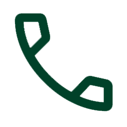 Green telephone handset icon.