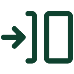 Green arrow pointing right next to the number ten