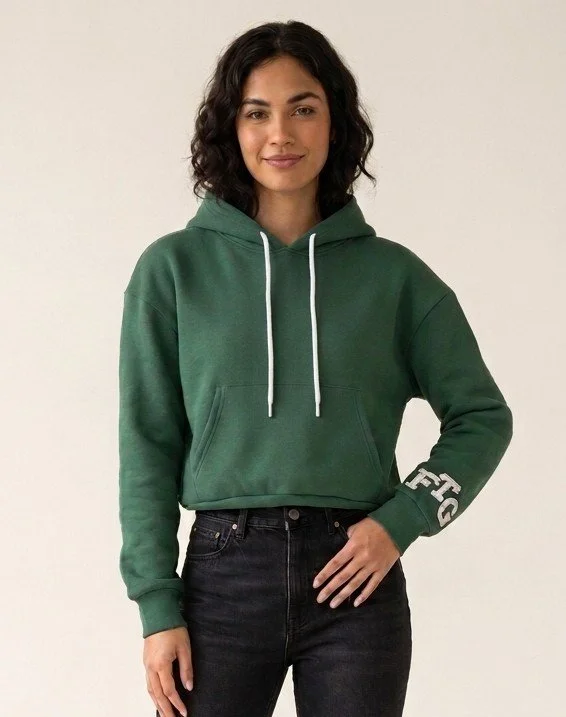 Freeway To Greatness Cropped Hoodie